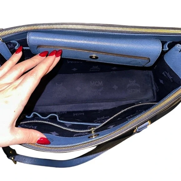 MCM Nuovo 2-Way Tote Shoulder Bag w/ Dust Bag - Picture 3 of 10